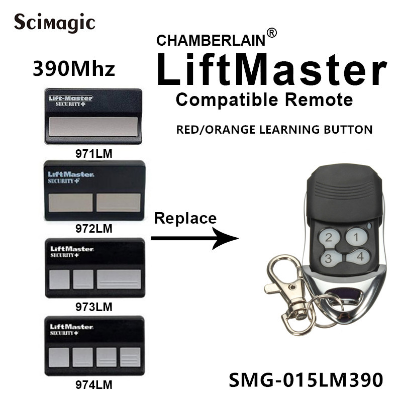 390mhz 971lm liftmaster 欧美车库门遥控器 发射器 发射手柄