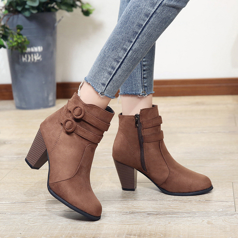 Bottes femme en Daim - Ref 3355176 Image 4