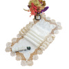 Langxiu Hyundai Simple White Titan Flower Table cloth covering towel rectangular lace elegant fabric table flag discount