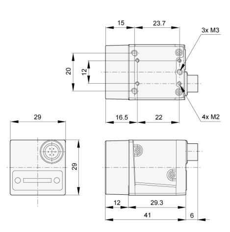 德国BASLER巴斯勒 Basler ace系列 高像素面阵相机 acA800-510um