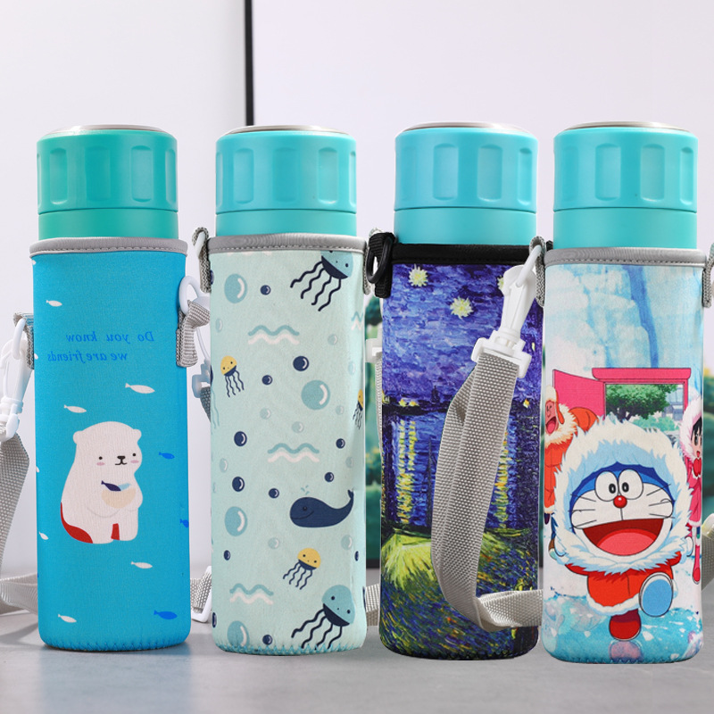 厂家直销背带保温杯套潜水料杯套玻璃杯套杯袋防摔杯套|ms