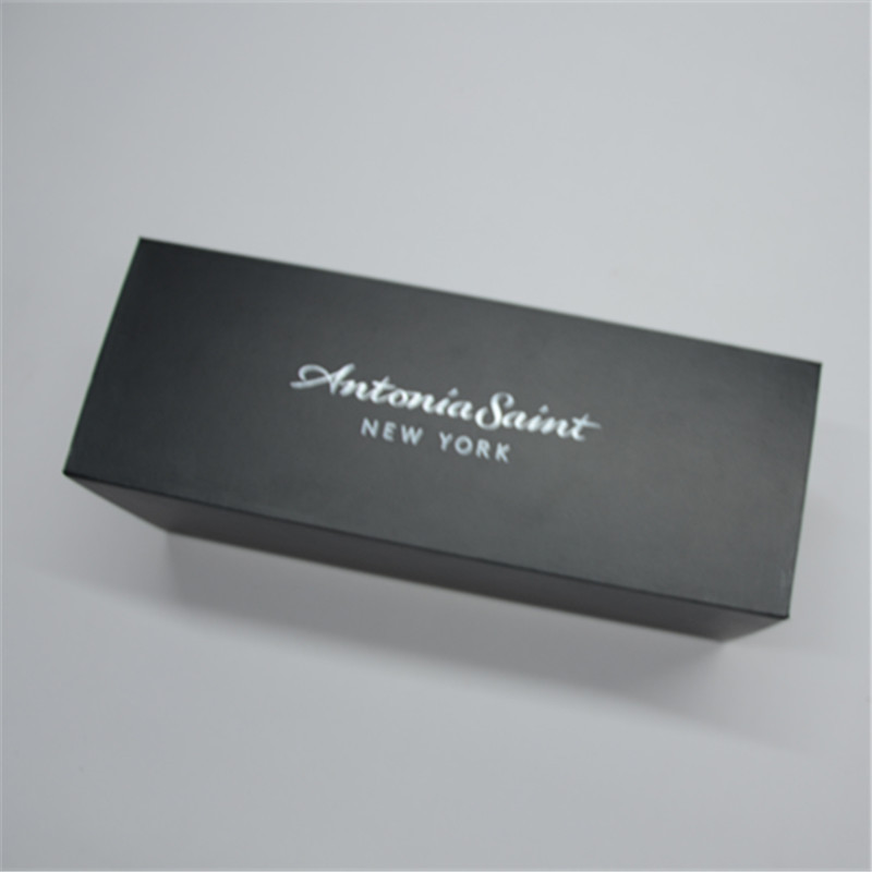 黑色折叠盒 各类产品包装纸盒 磁铁翻盖盒 书型盒 定制加工