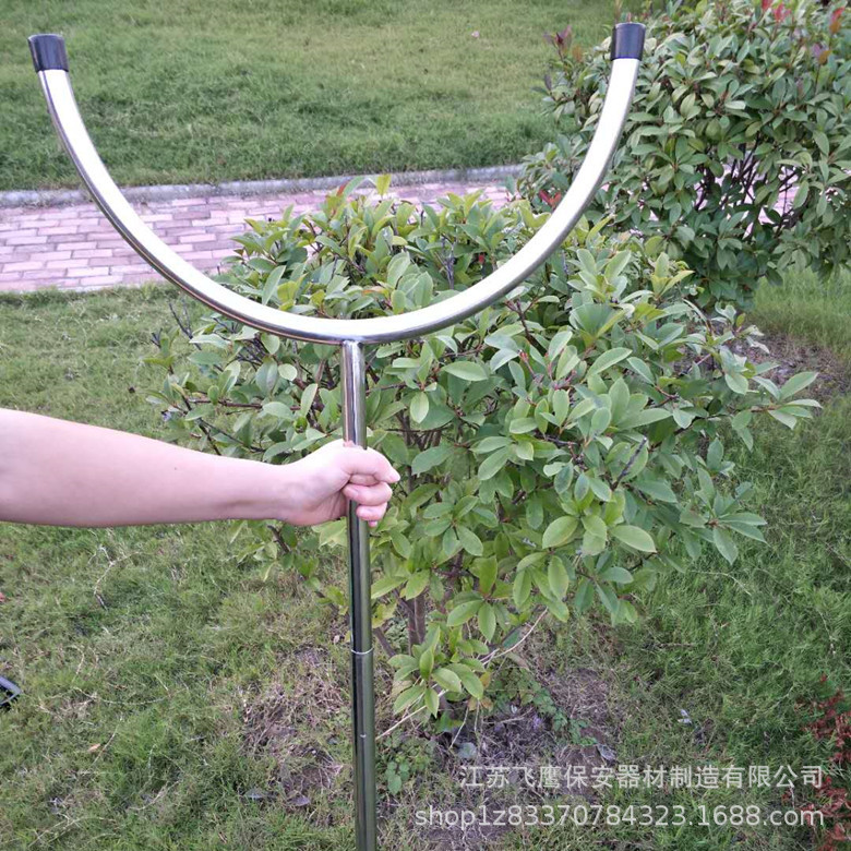 防暴钢叉 保安钢叉防爆器材 校园工厂安防伸缩制暴钢叉腰叉-阿里巴巴