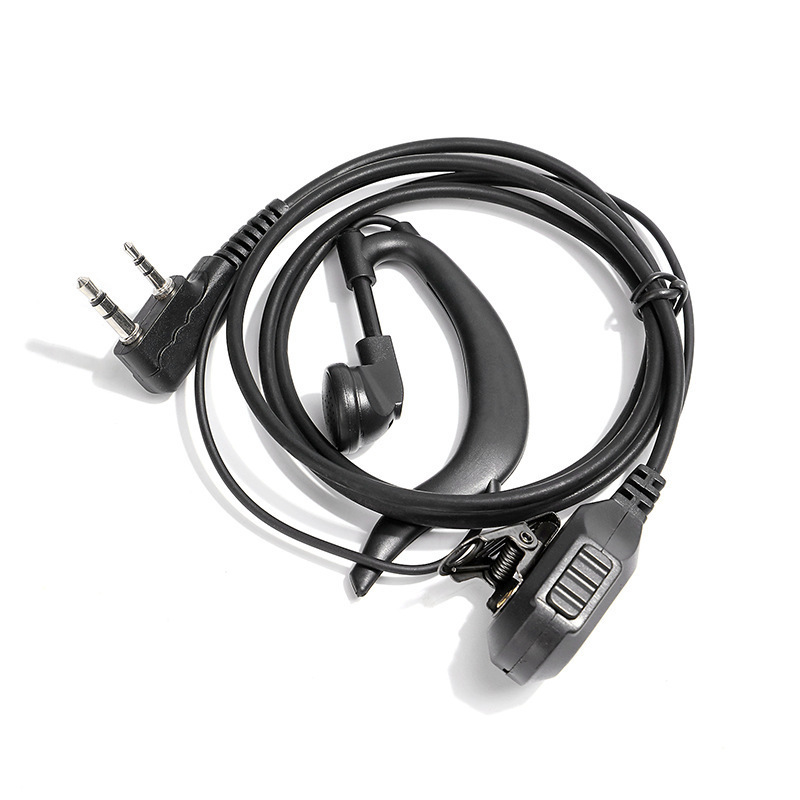 Walkie-Talkie headset suitable for Motorola headset iron clip ear-mounted K-head headset cable free shipping