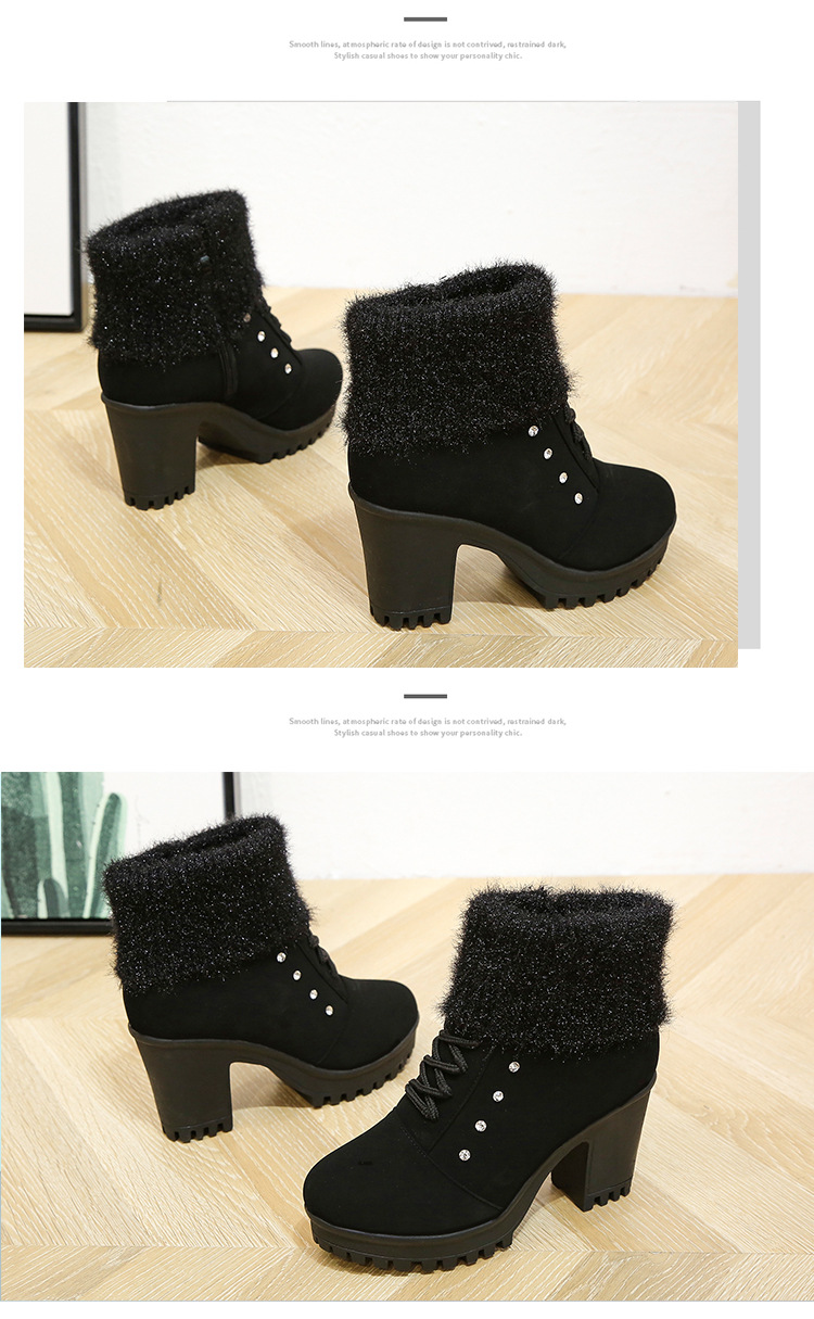 Bottes femme en PU artificiel - Ref 3354277 Image 18