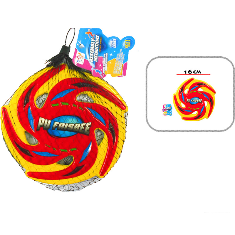 16cmPU Frisbee Little Tornado Frisbee EVA UFO outdoors motion Toys Frisbee originality Sandy beach Frisbee