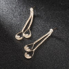 Earrings with tassels, pendant, simple and elegant design