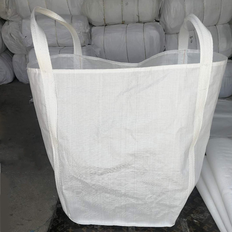现货供应 白色两吊上大开口方形集装袋PP吨袋化工袋承重1.5吨