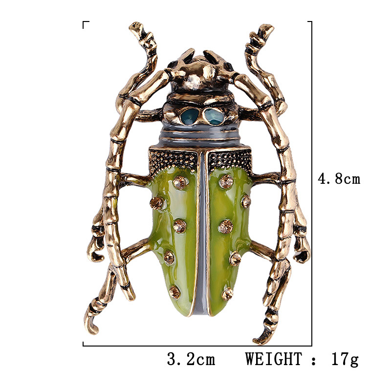 Retro Insect Alloy Enamel Plating Rhinestones Unisex Brooches display picture 2