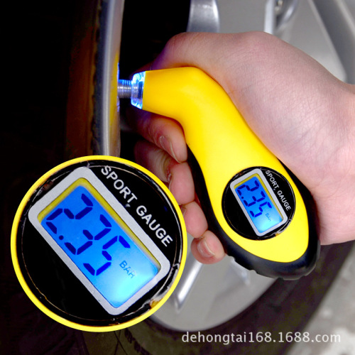 Car tire pressure gauge tire pressure band inflation high-precision digital electronic pressure detection gauge tire pressure monitor