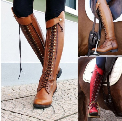 Bottes femme en PU artificiel - Ref 3355366 Image 1