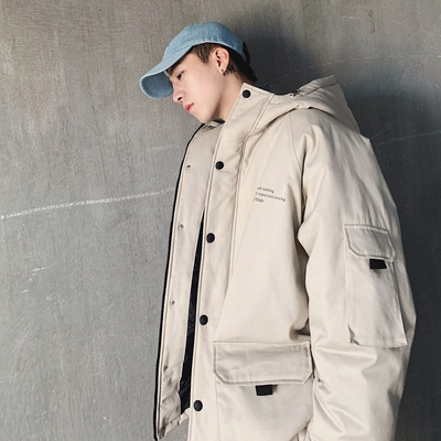 2018冬季国潮嘻哈棉服男棉袄男2018新款加厚韩版宽松棉衣外套潮流|ms