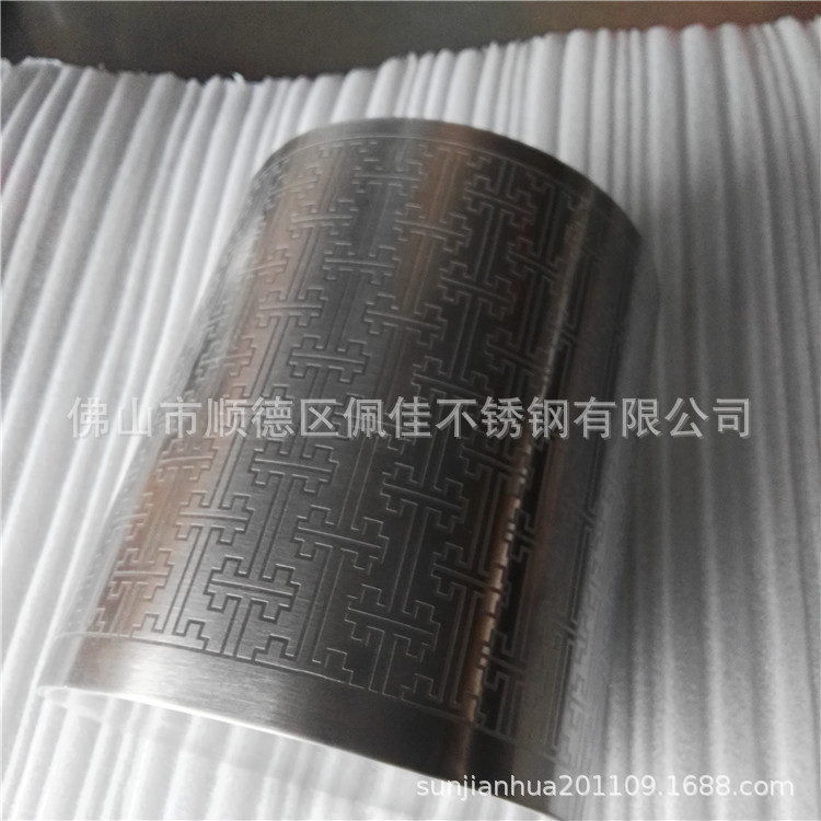 专业云南不锈钢管表面腐蚀花纹 抛亮光处理 表面光滑 直径51mm管