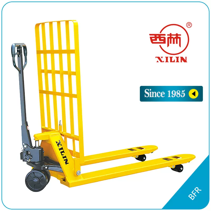 西林叉车 2.5t 手动液压车 手动搬运车带挡板品牌厂家直发BFR
