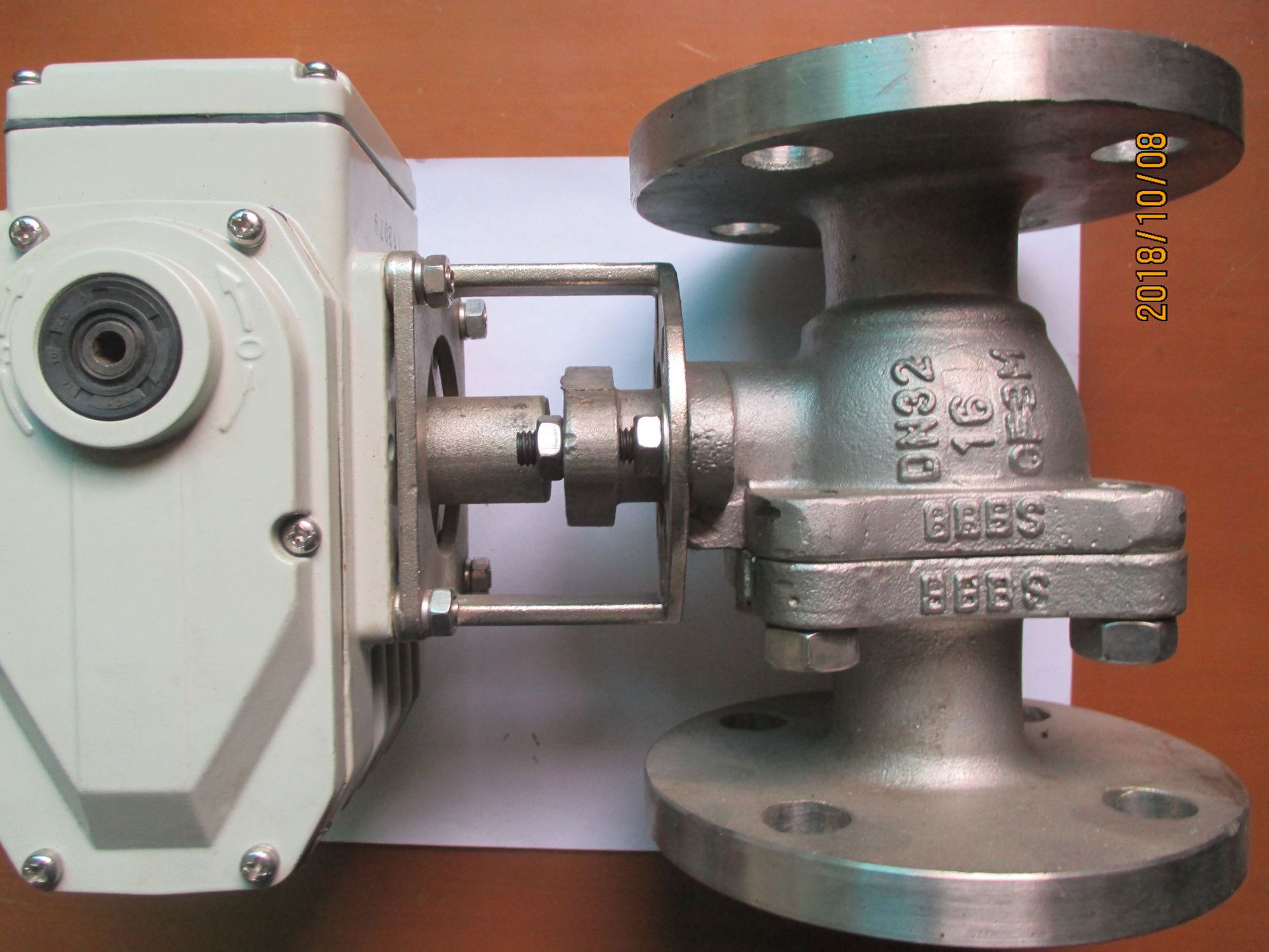 全新原装正品电动不锈钢316材质法兰球阀Q941F-16RL-32