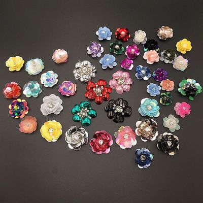 Manufactor goods in stock Sequins Sequins manual Nail bead Flower Curlicue clothing Cloth sticker accessories diy Shoe cap patch