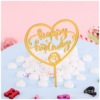 Birthday cake 插 Acrylic insertion flag love birthday party arrangement party supplies cake decoration plug -in
