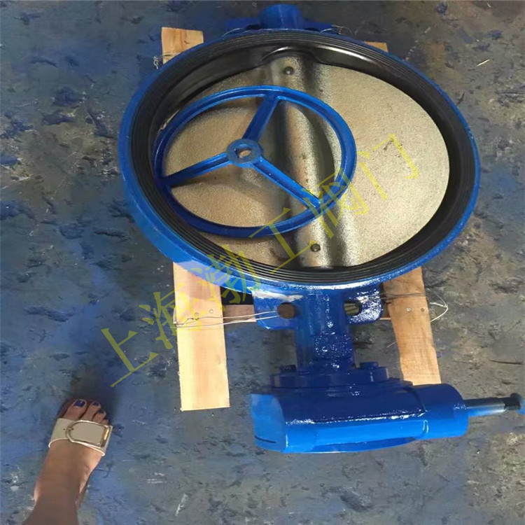 D371XP-10 涡轮对夹式蝶阀 D371X 铸铁软密封无耳蝶阀 DN150