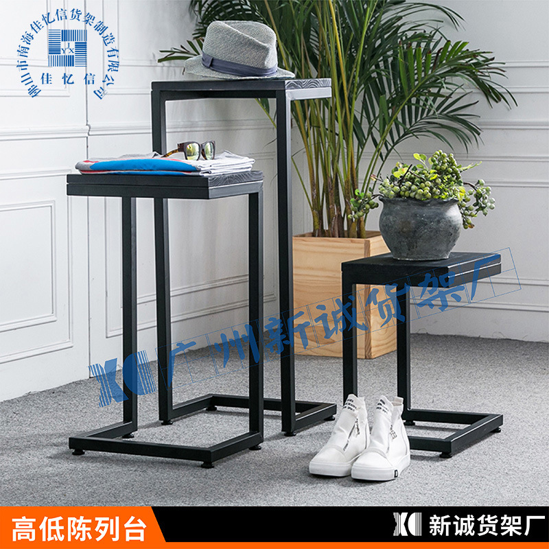 高低台展示台展示架包包架流水台橱窗展示台服装店鞋店配件陈列台