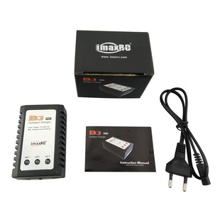B3 balance charger new 2S-3S lithium battery 7. 4v11.1v aviation model European standard round plug charger