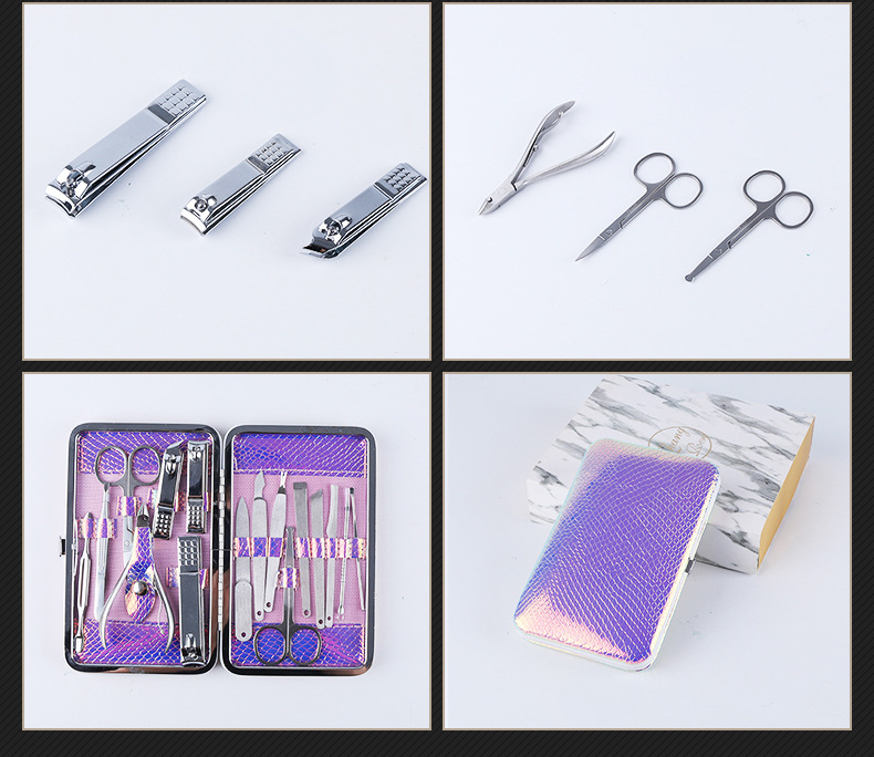Maniküre-Werkzeugsatz mit Nagelschere und Pinzette