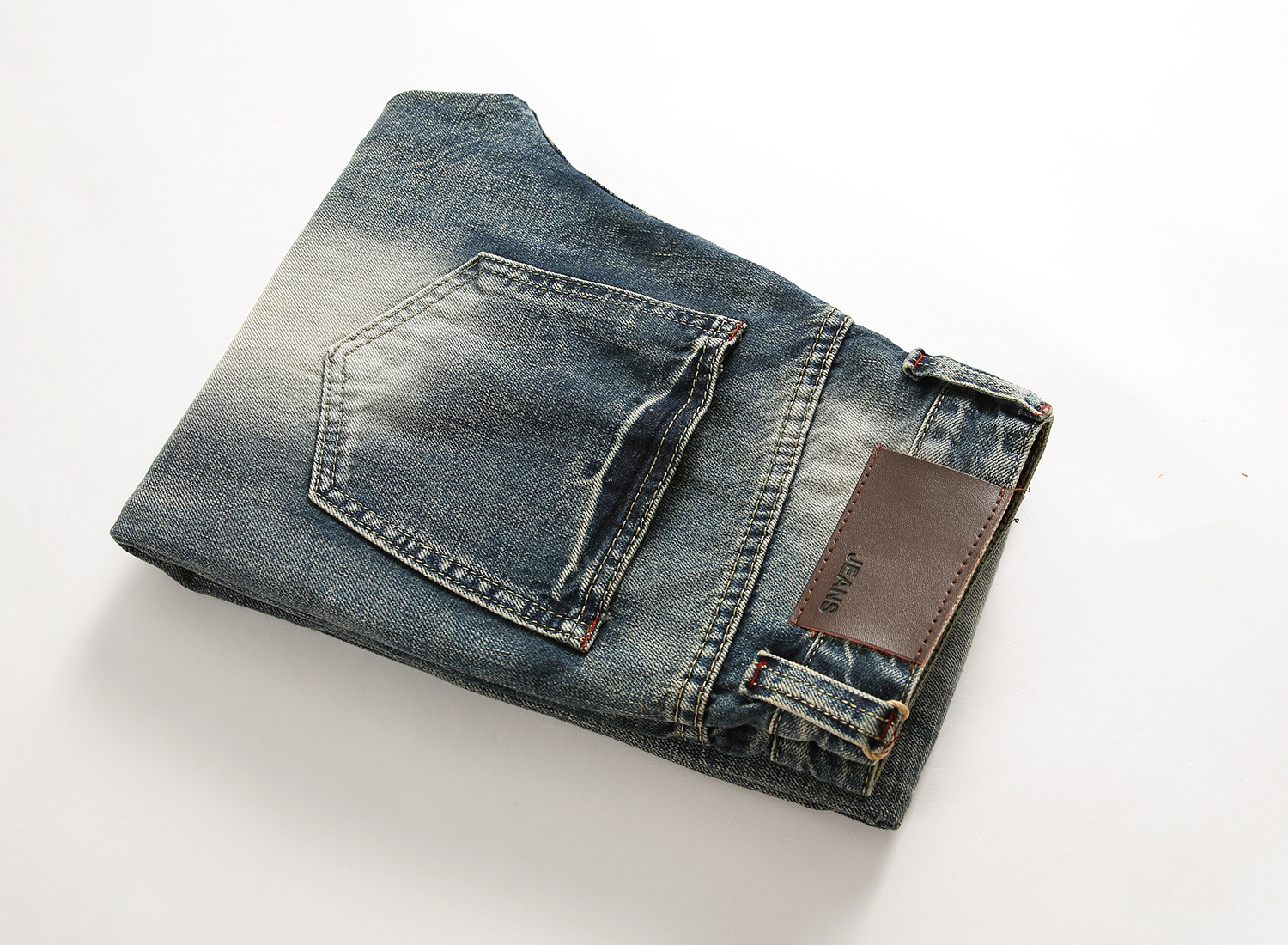 boy Cross-Border Exclusive Foreign Trade Ripped European And American Fashion Slim Fit Trendy Straight Men's Jeans_viptrois.com