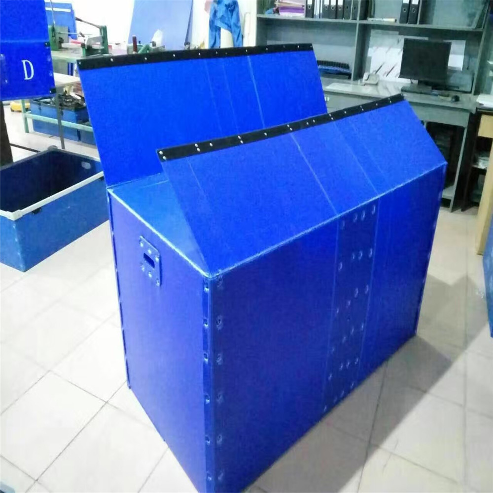 北京 广西 包边加钢管pp瓦楞板骨架箱 青岛pp工业运输周转箱