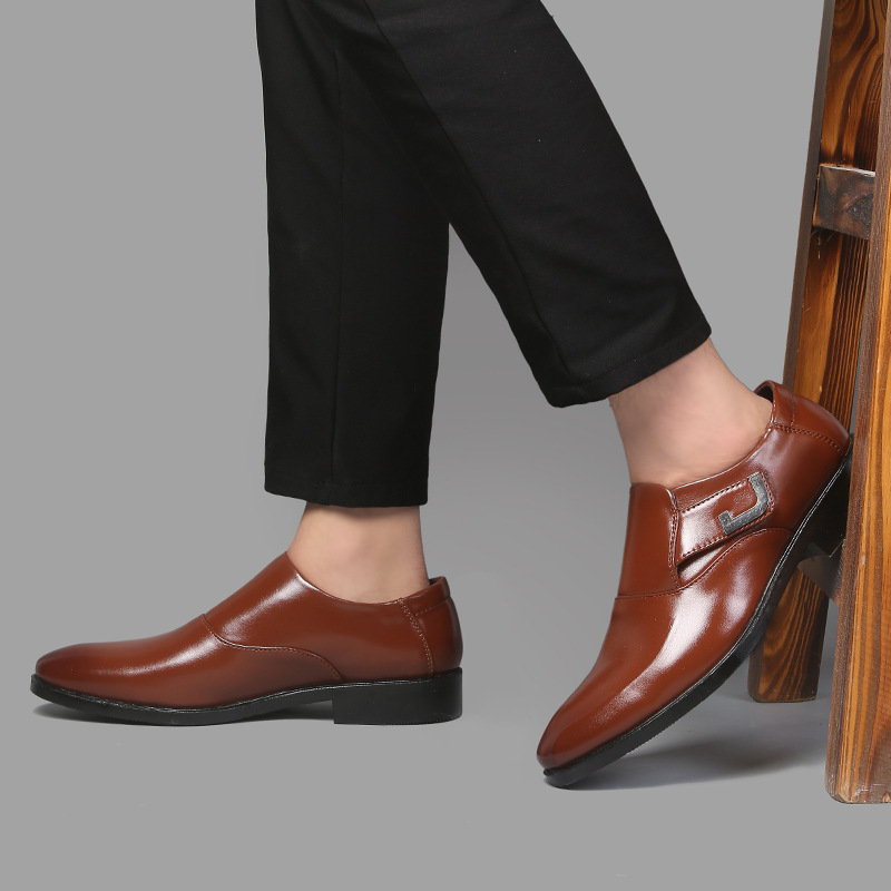 New Versatile Large Leather Business Dress Men's Feet Wedding Shoes_vogvips.com