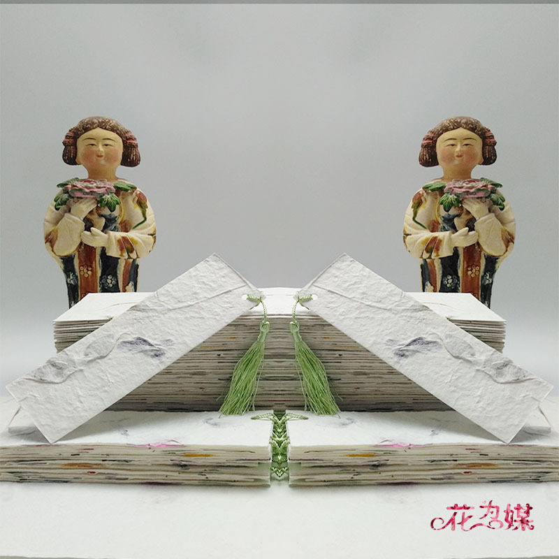 手工押花笔记本/复古定制/干花真花/手工纸书签特种纸书签