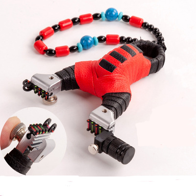 2018新款弹弓弹簧快压灯瞄可移动夹片扁皮弓合金非不锈钢弹弓龙魂|ru