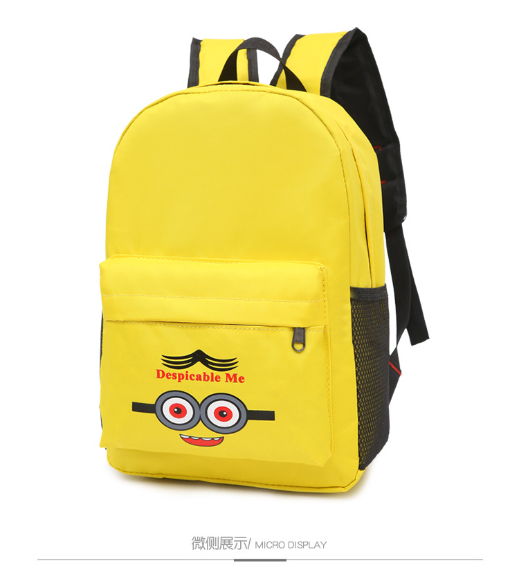 厂家直供尼龙防水可爱儿童双肩卡通休闲学生包百搭幼儿园书包定制