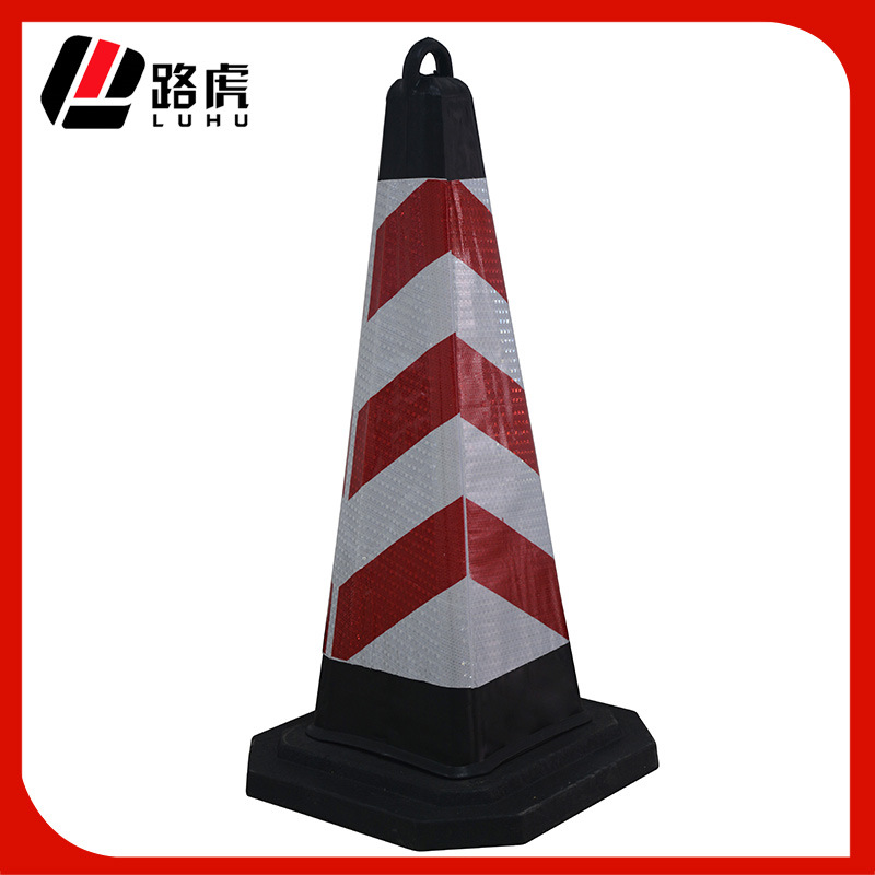 厂家直销90公分EVA提环方锥交通警示反光路障反光雪糕筒塑料方锥
