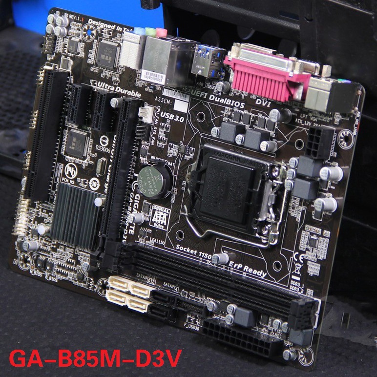 Gigabyte/技嘉 B85M-D3V主板1150集顯電腦小主板拼H81 I5 I7