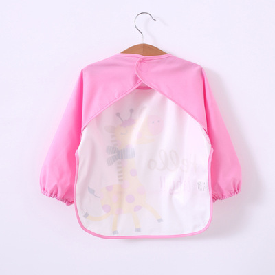 children Burqa waterproof baby Having dinner Rice pocket Long sleeve Children children Dressing baby Burqa Direct selling