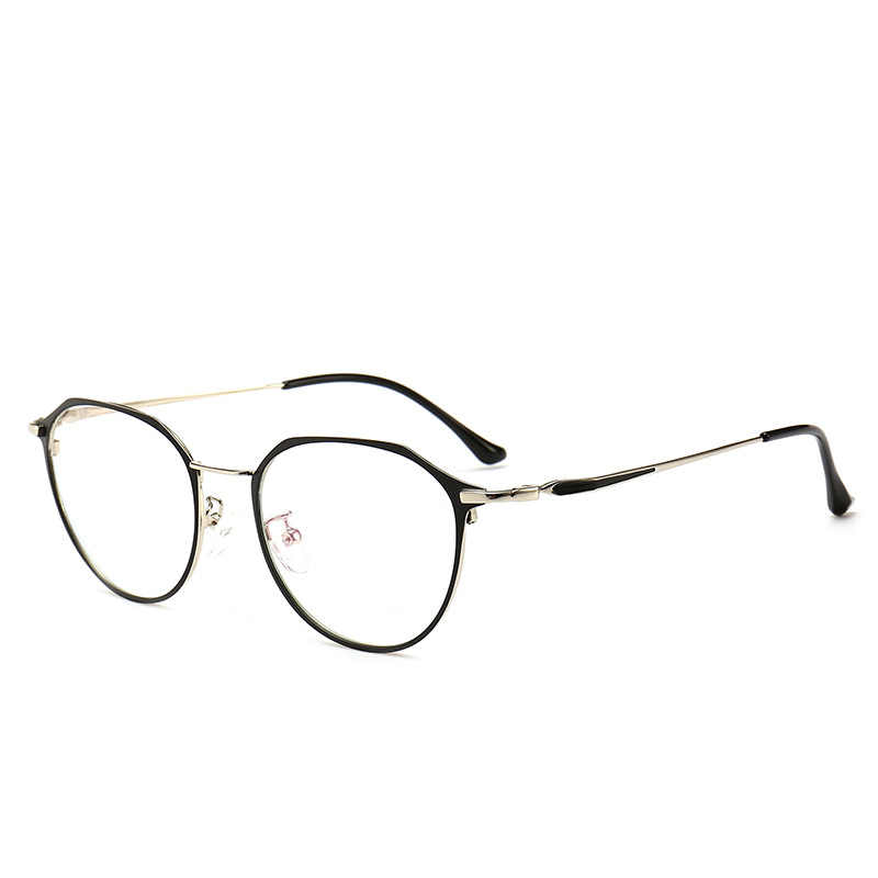 Gafas diseño de la pierna ultra-ligero retro gafas Marco de las mujeres de estilo coreano de moda artística miopía gafas marco completo de los hombres 00001
