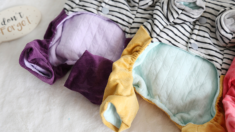 复古条纹背带四脚衣