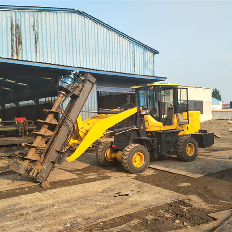 铲车式电线杆打桩机 装载式电线杆打桩机 省油的电线杆打桩机价格