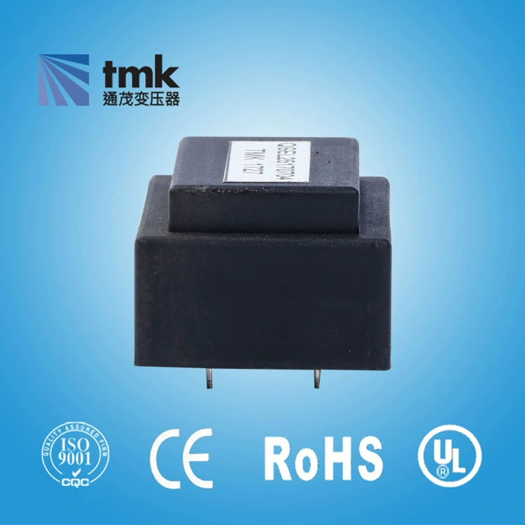 EEL25 straight plug-in 6+2 pin glue filled shell multi-slot boost high voltage package transformer