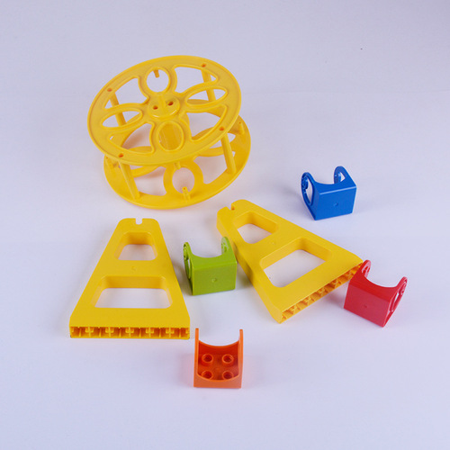 Compatible with LEGO large particle assembled building block accessories Ferris wheel rotating plate seesaw children's playground educational toys
