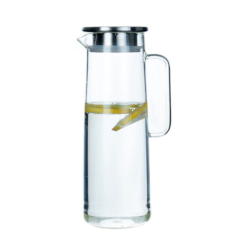 Cold kettle, glass kettle, cold kettle, large capacity, heat-resistant and high-temperature-resistant flower teapot, water cup, juice pot set