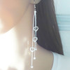 Fashionable earrings heart shaped, European style, Aliexpress, wholesale