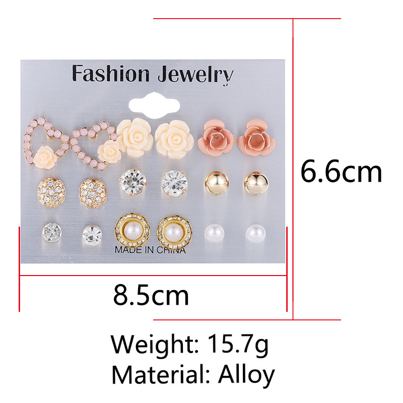 Hot Selling Fashion Flower Love Flower  Earrings display picture 1
