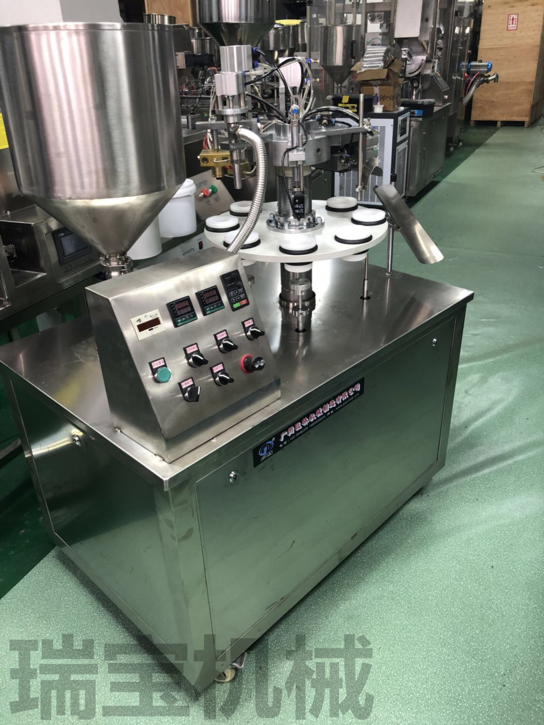 半自动灌装封尾机牙膏洗面奶封尾机液体化妆品灌装封尾机厂家直销