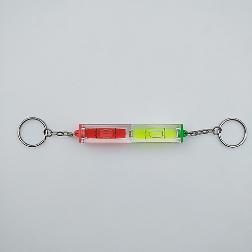 Leveling Bubble Keychain Hook Key Ring Keychain Bubble Level Chain Logo Can Be Customized