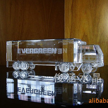 专业设计品质K9水晶集装箱汽车模型卡车摆件车模