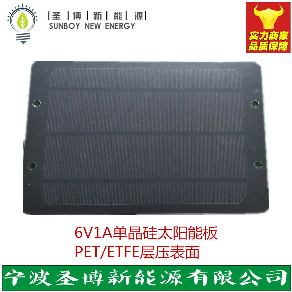 San Po, Ningbo supply 6V1A Monocrystalline PET Solar panels Share Bicycle Dedicated Solar panels