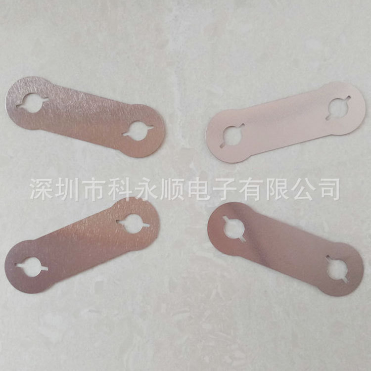 加工定制 连接镍钢片 动力锂电池镍片 32650 2并螺丝孔镍片