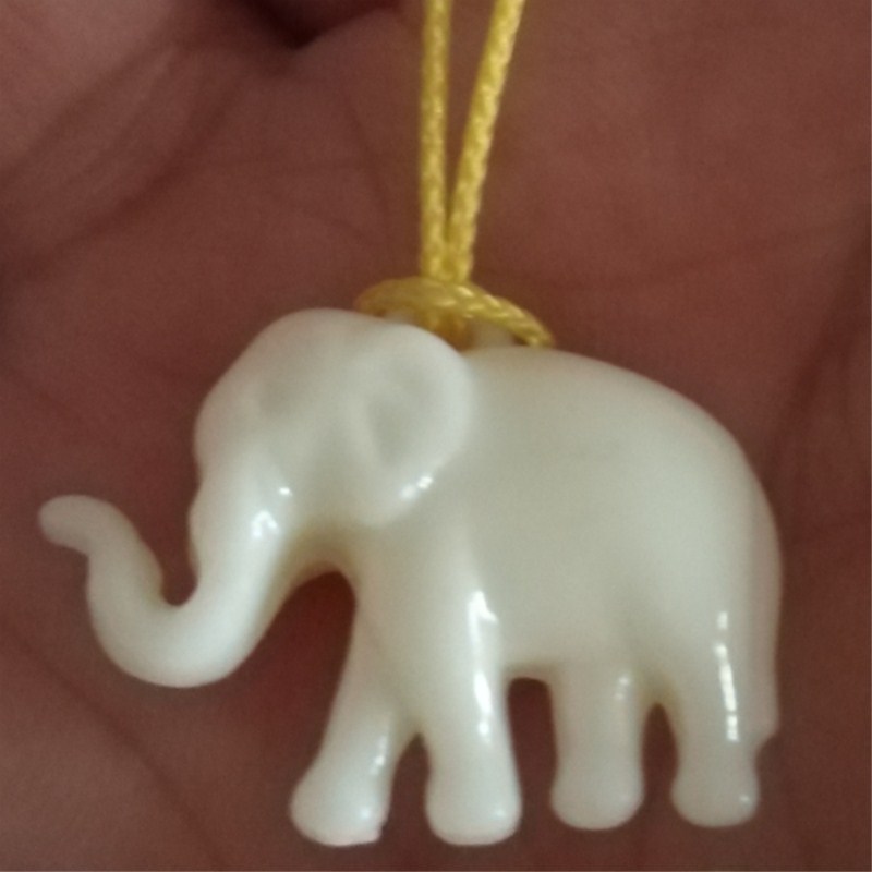 厂价现货亚克力小象吊坠饰品配件大象珠手项链耳饰树脂吊孔小象珠