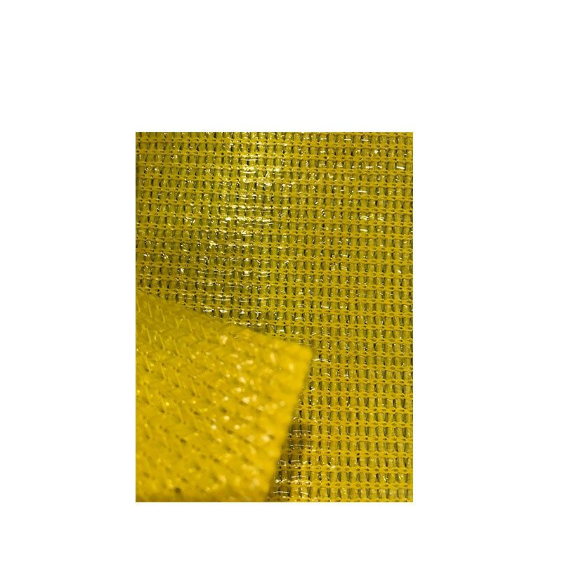 黄色涂膜网 380g防水网 出口尼日利亚汽车遮阳棚用
