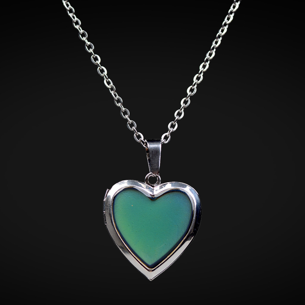 Temperature-sensing Color-changing Heart Necklace  display picture 7